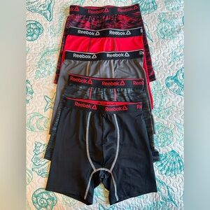 Reebok Kids Boxer Briefs - Black, Gray, Red Set